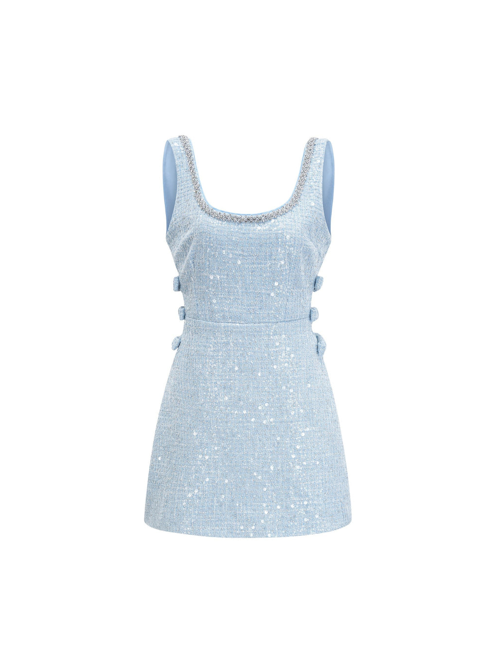 Manon Sequin Tweed Mini Dress — Svelte Chic