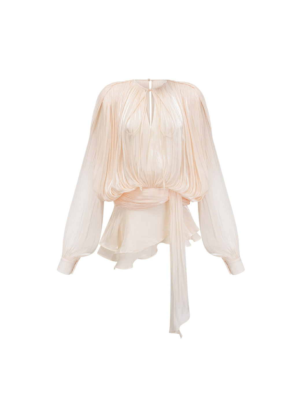Eugenie Pleated Ruffle Mini Dress — Svelte Chic