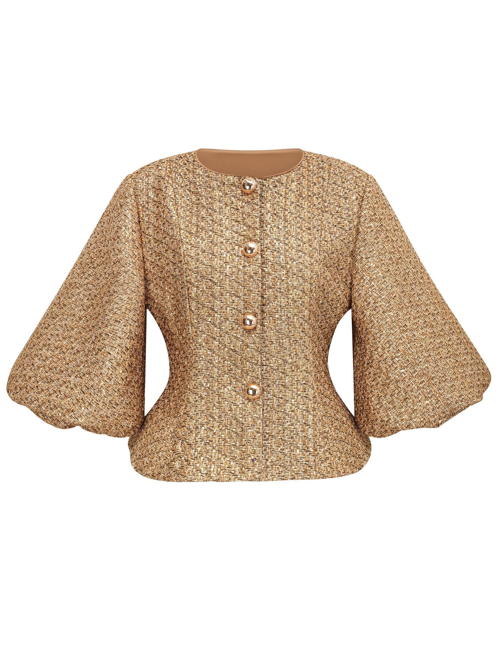 Clothilde Sequin Tweed Peplum Jacket — Svelte Chic