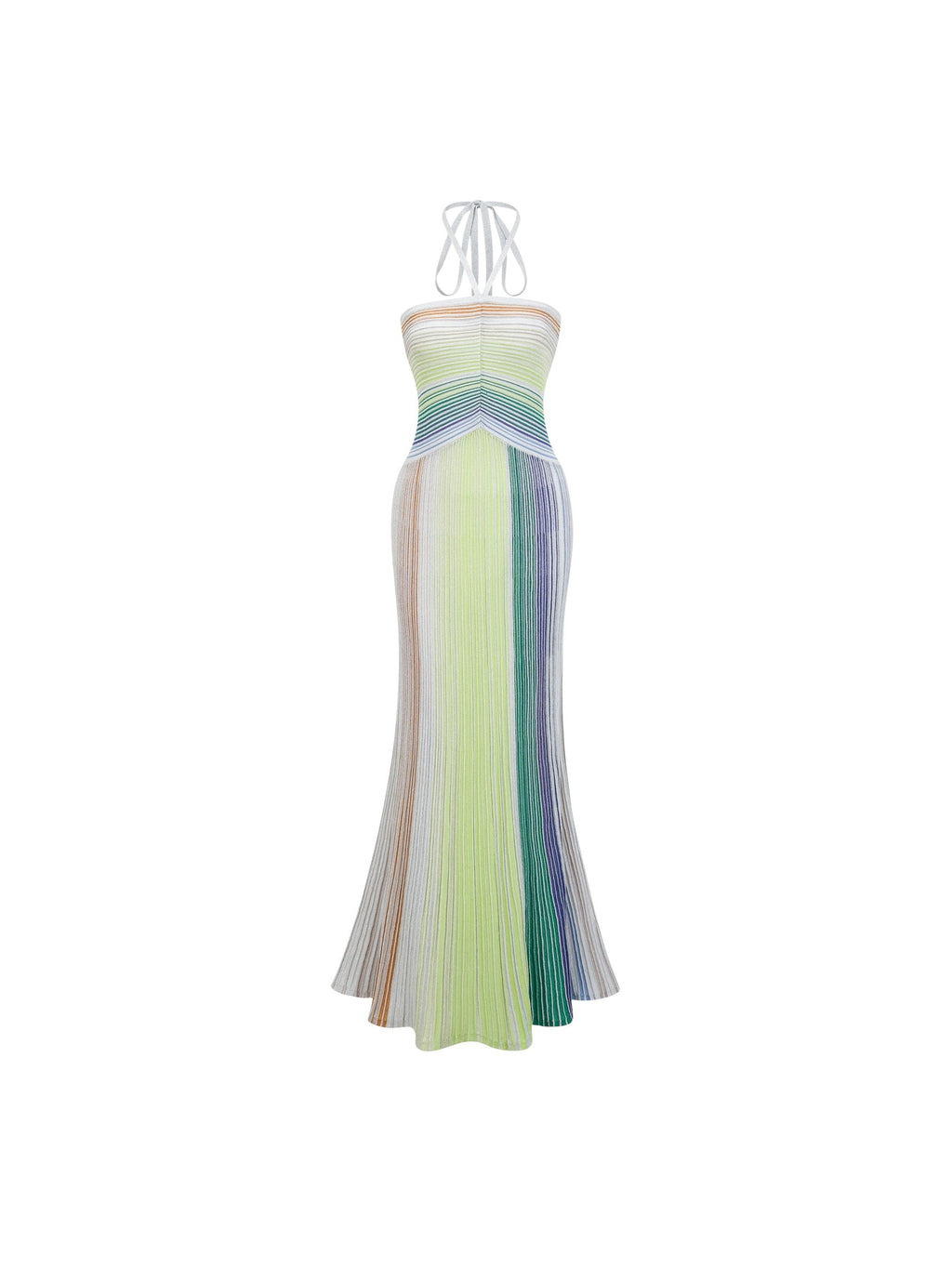 Metallic Knit Open Back Maxi Dress — Svelte Chic