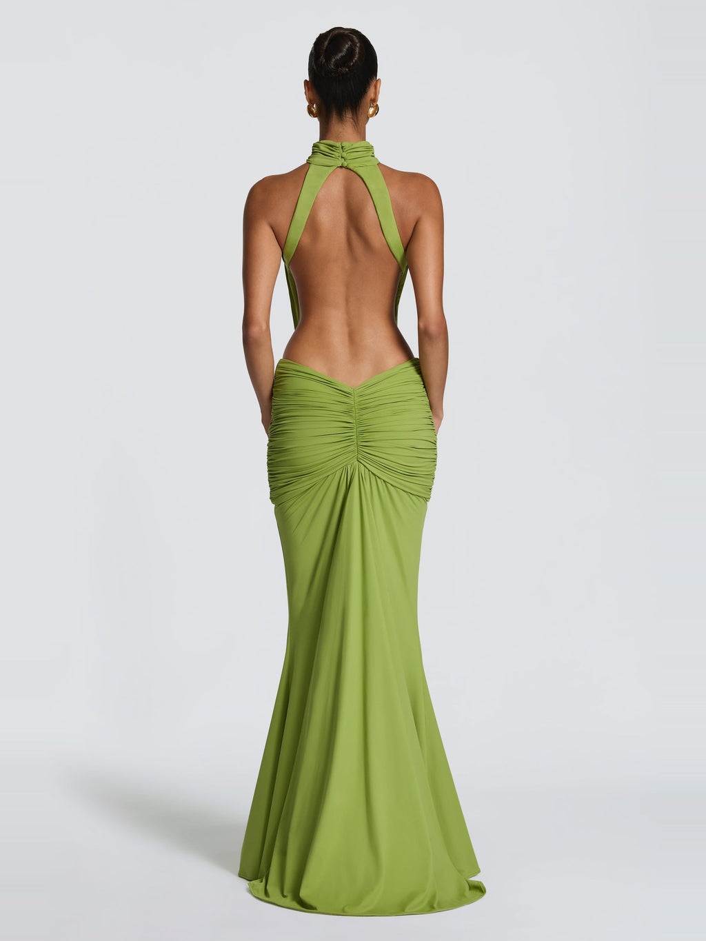 Thekla High Neck Cutout Open Back Maxi Dress — Svelte Chic