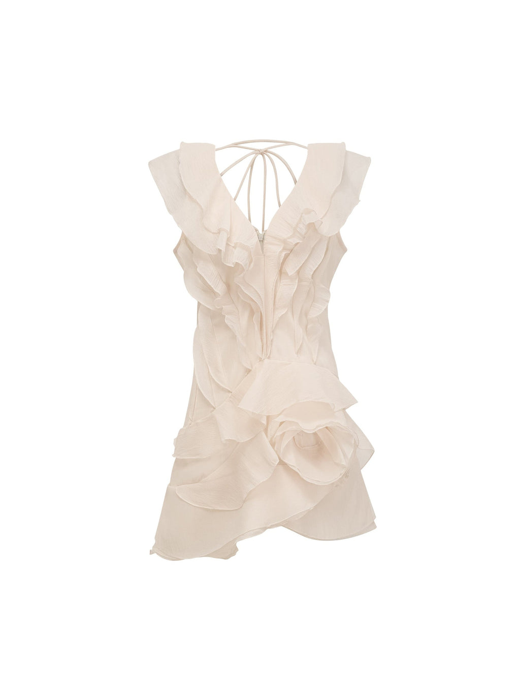 Helene Floral Layered Ruffle Mini Dress — Svelte Chic