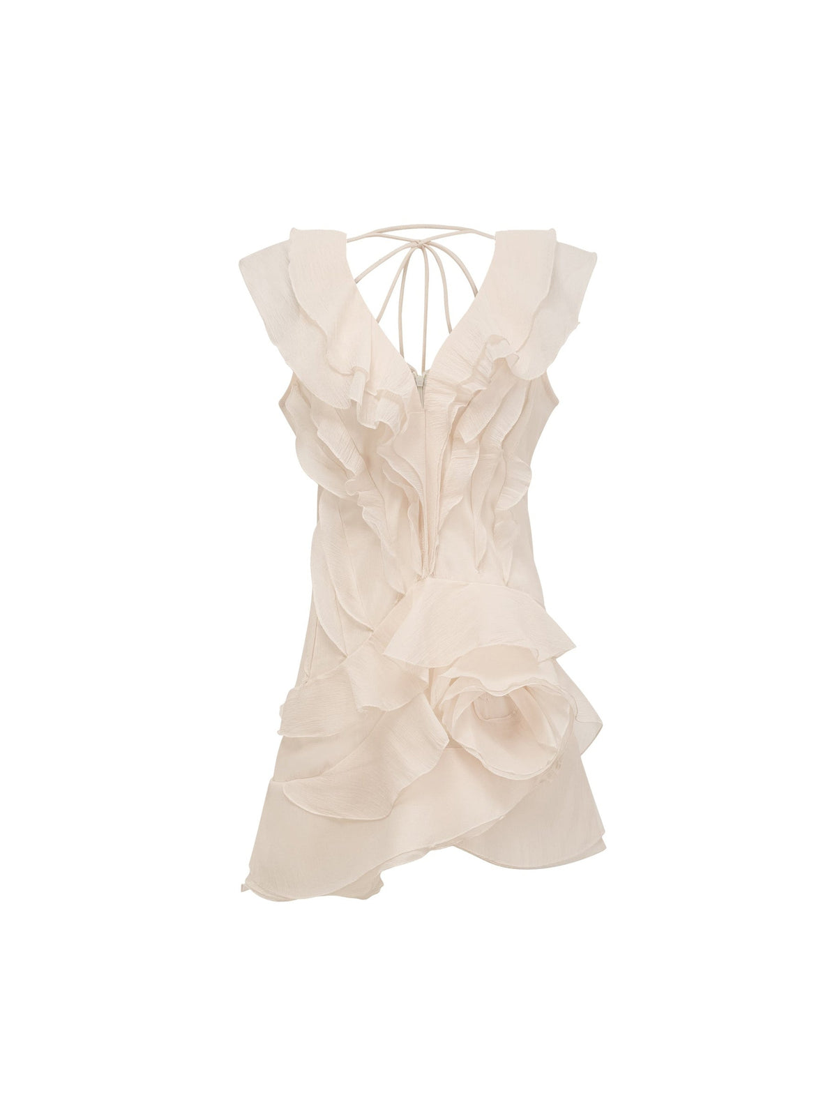 Helene Floral Layered Ruffle Mini Dress — Svelte Chic