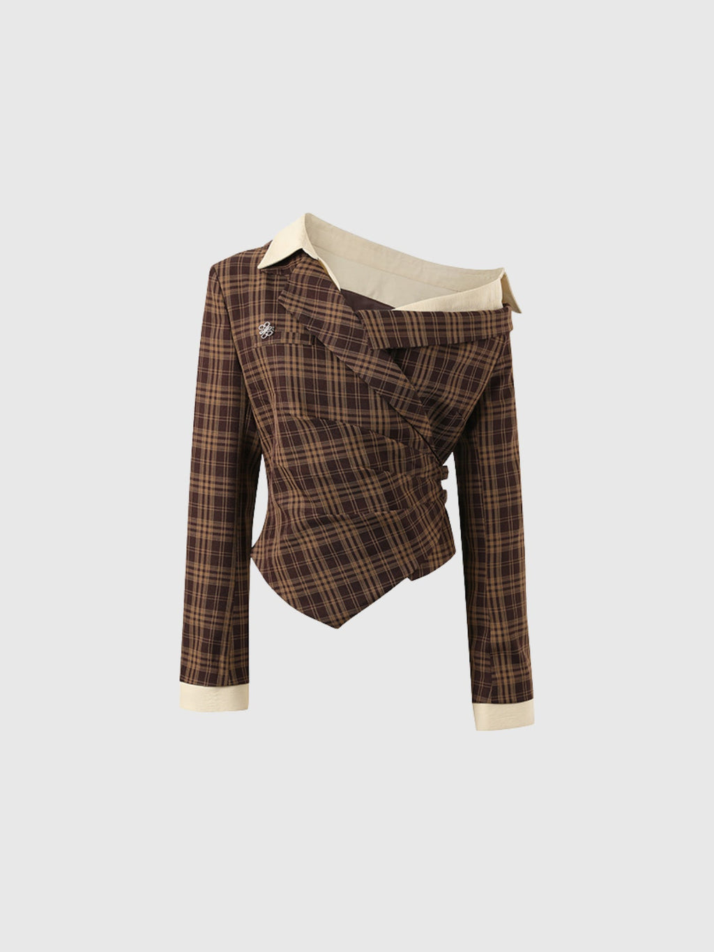 Darko Asymmetric Draped Long Sleeve Top — Svelte Chic