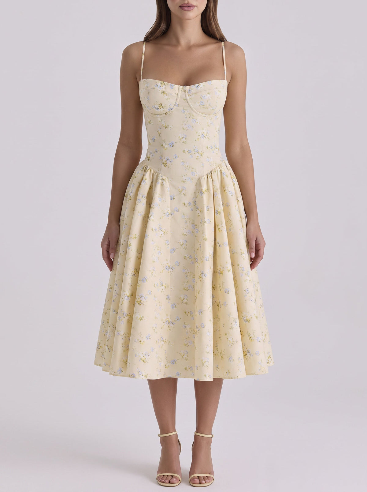 Samaria Floral Corset Mini Dress — Svelte Chic