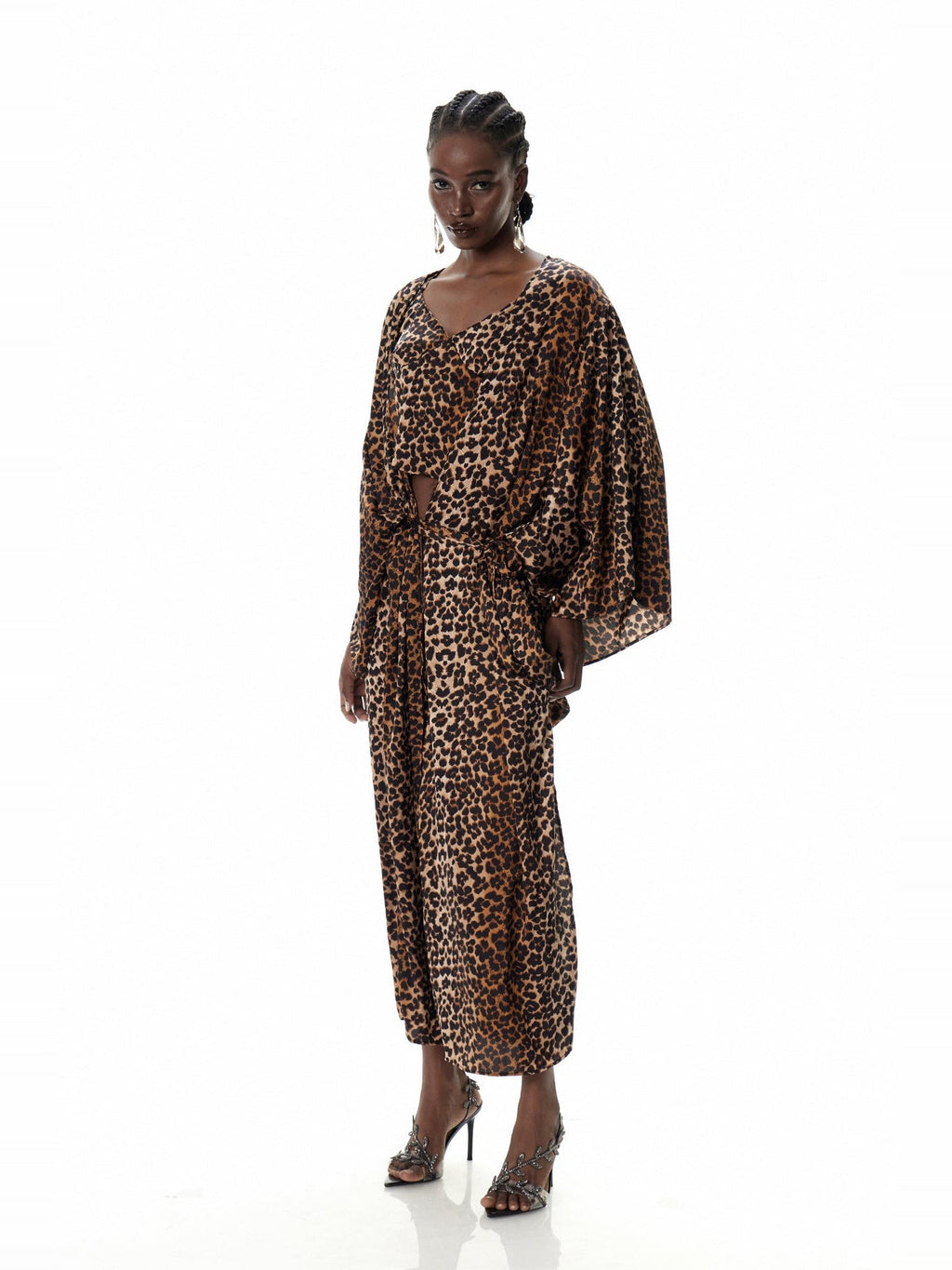 Cristi Leopard Three-Piece Pants Set - Camel — Svelte Chic