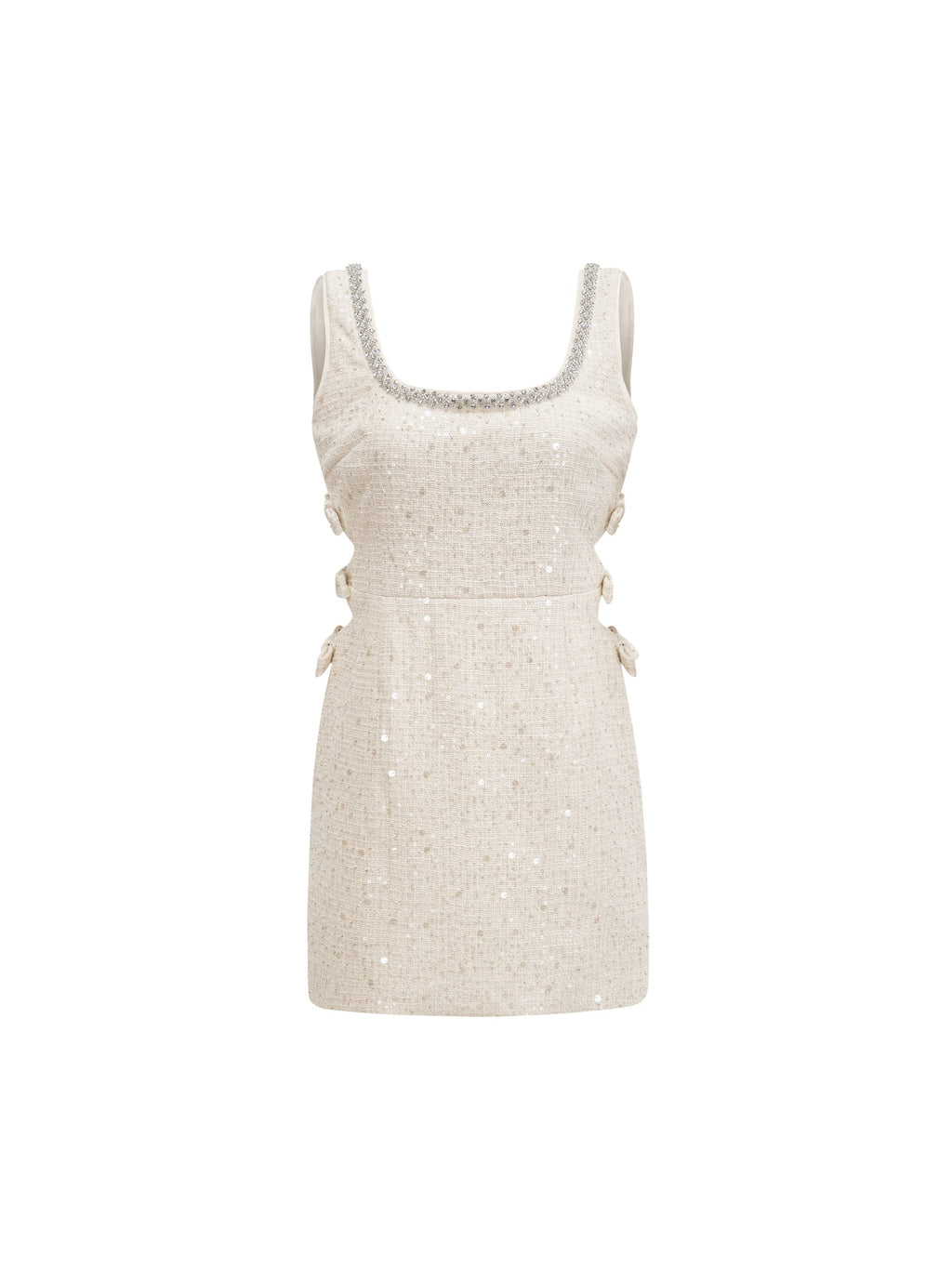 Manon Sequin Tweed Mini Dress — Svelte Chic