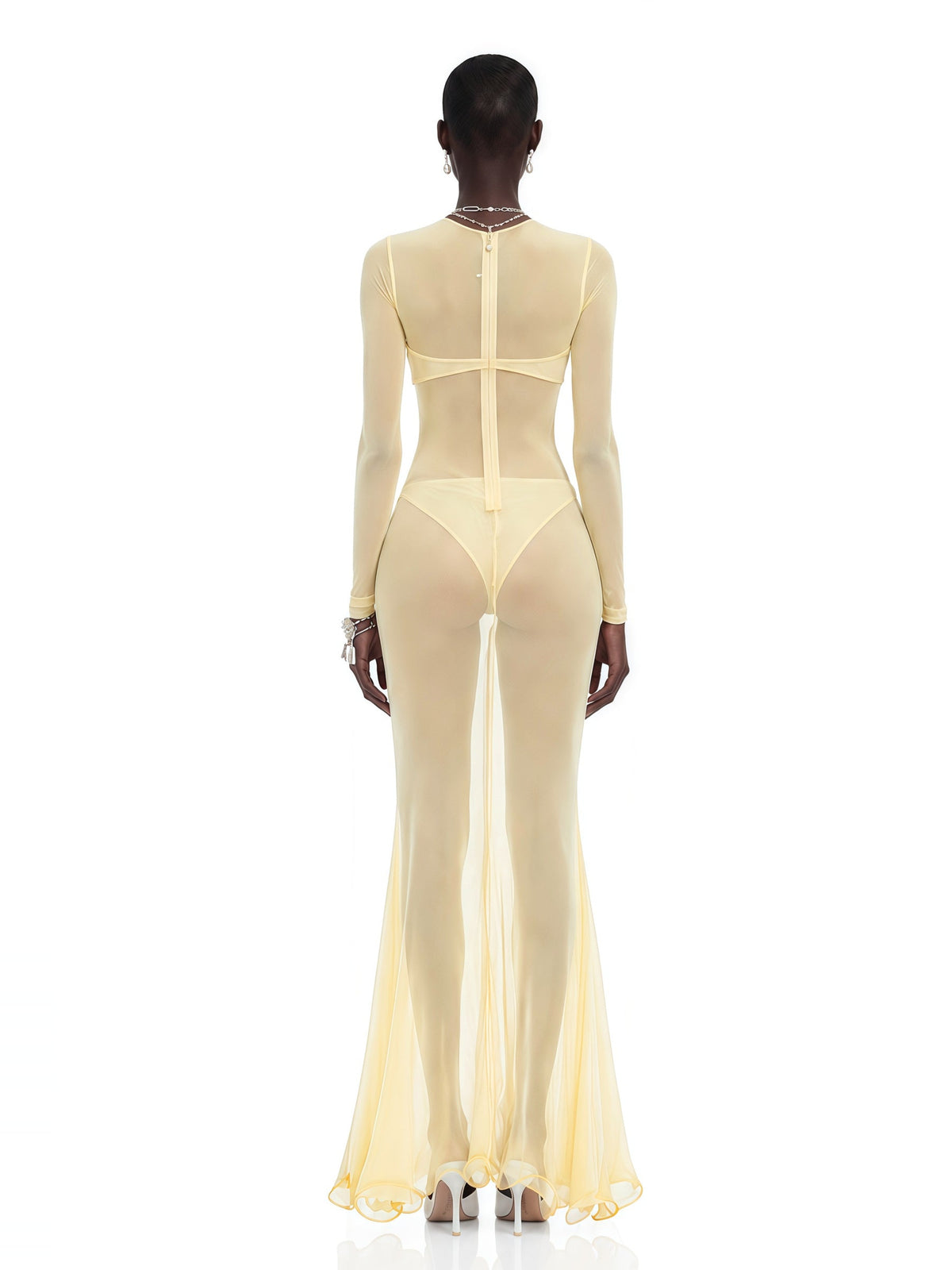 Cressida Cut Out Halter Fishtail Maxi Dress — Svelte Chic