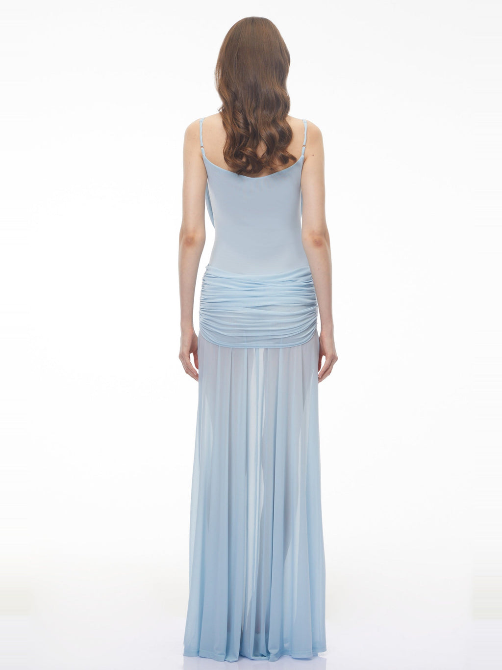 Mariana Gathered Cowl Neck Maxi Dress — Svelte Chic