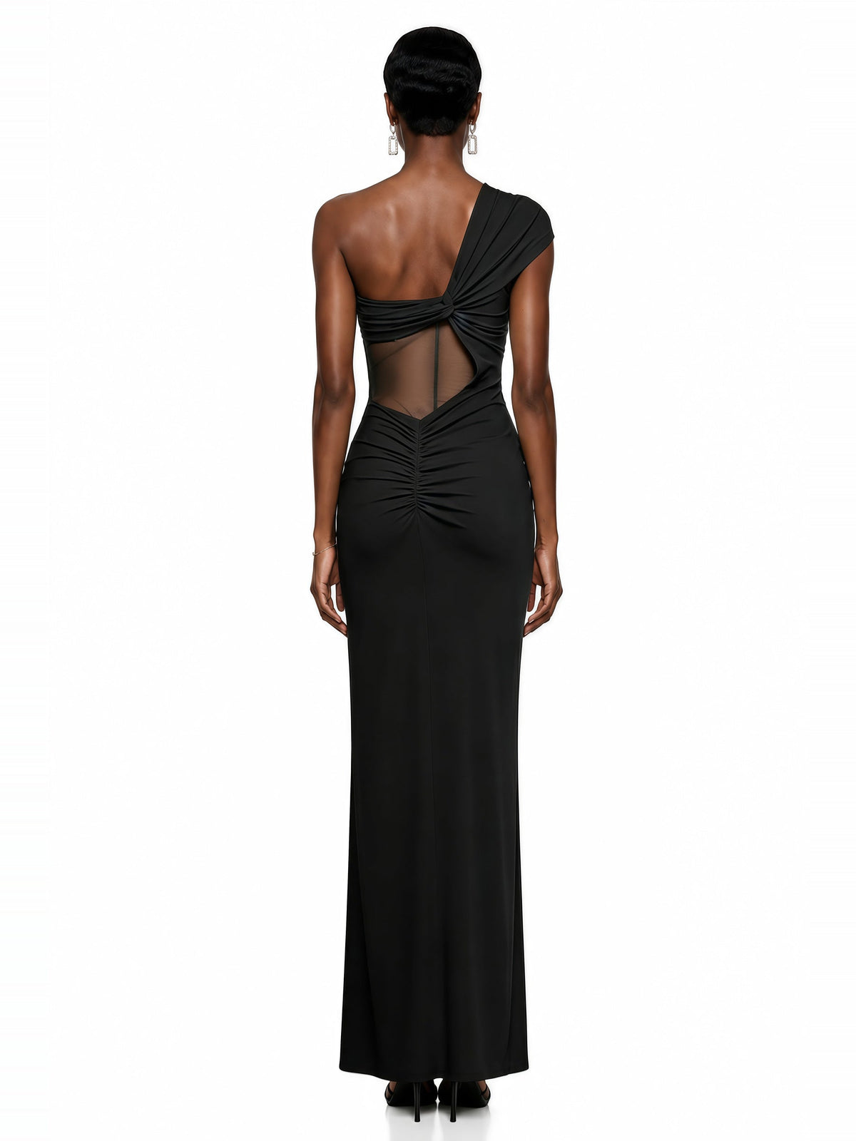 Tai One Shoulder Floral Lace Maxi Dress — Svelte Chic