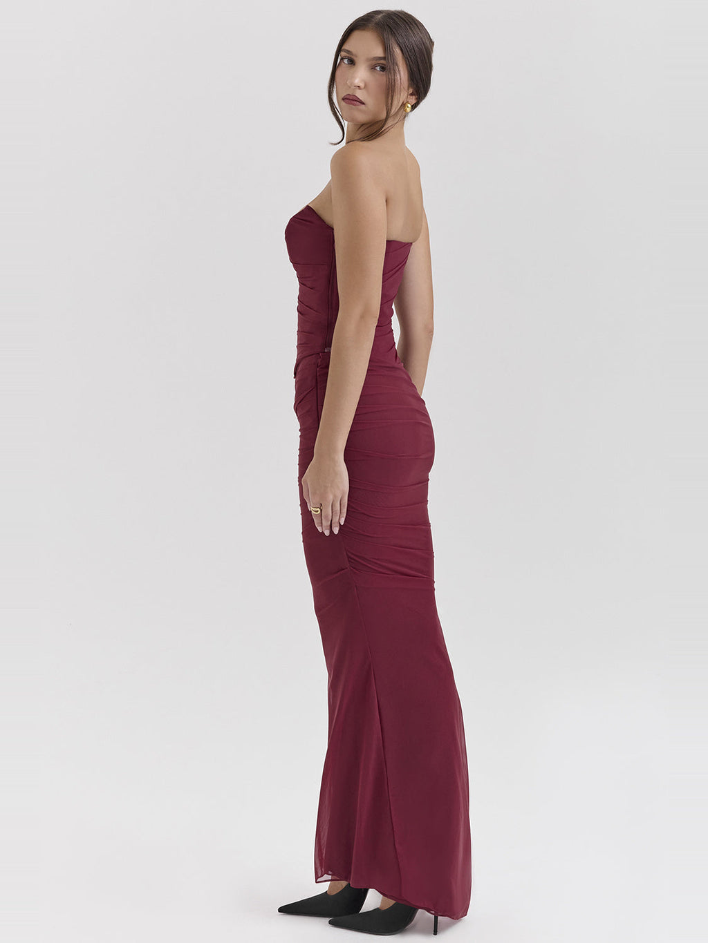 Cassidy Ruffle Hem Mesh Maxi Skirt — Svelte Chic