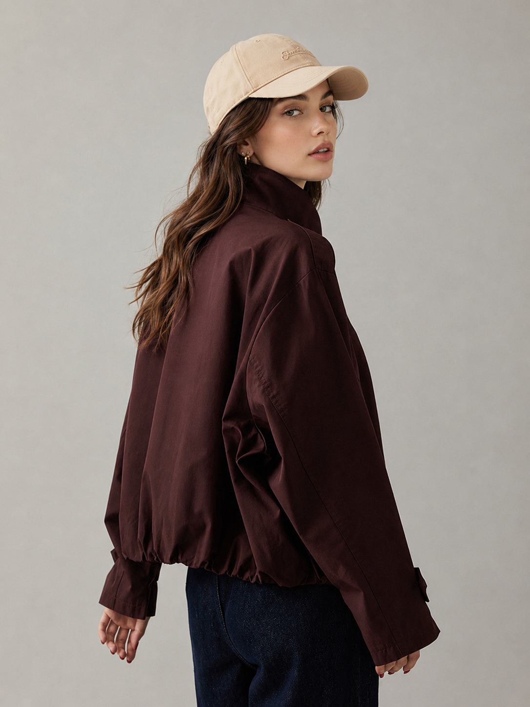 Oversized Double-Breasted Cropped Trench Coat — Svelte Chic