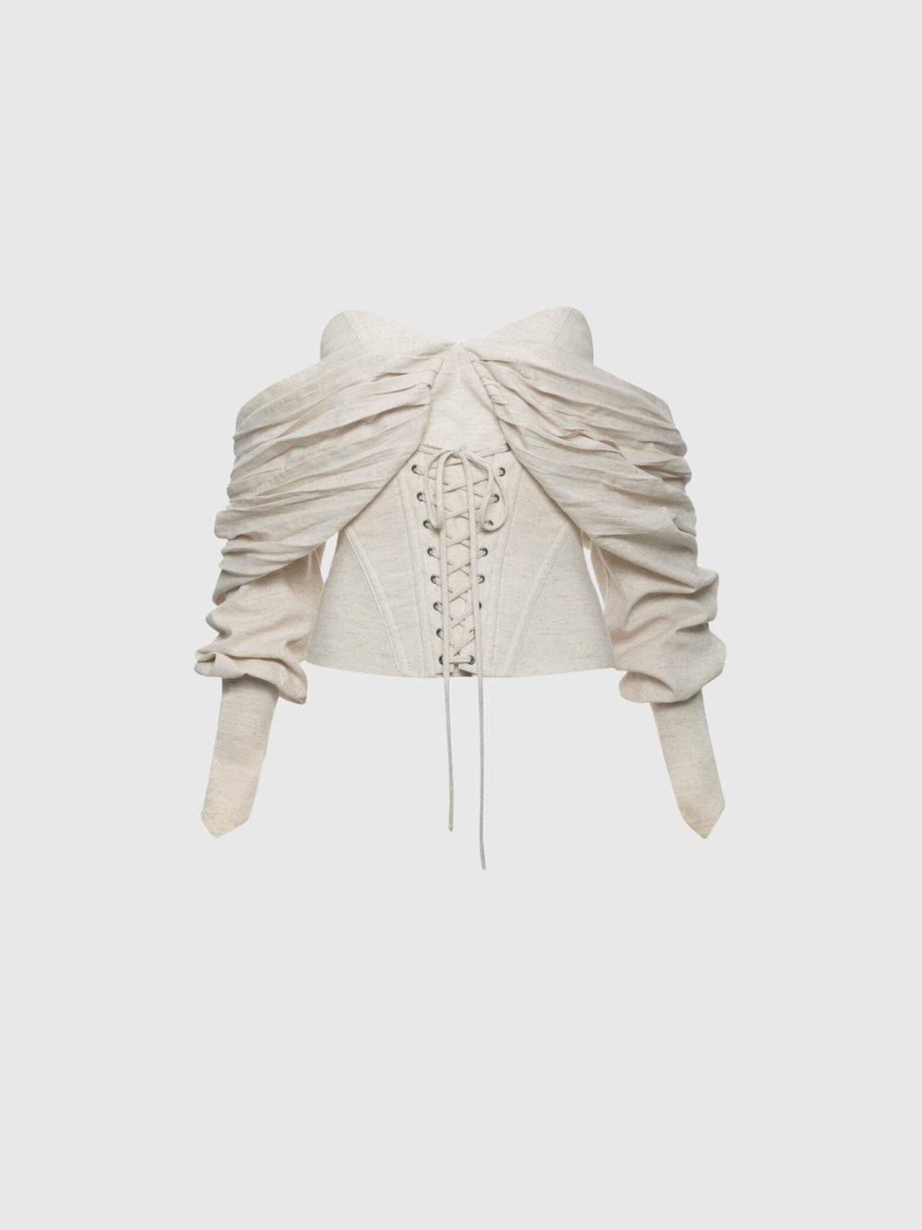 Ballad Off-Shoulder Lace-Up Corset Top — Svelte Chic