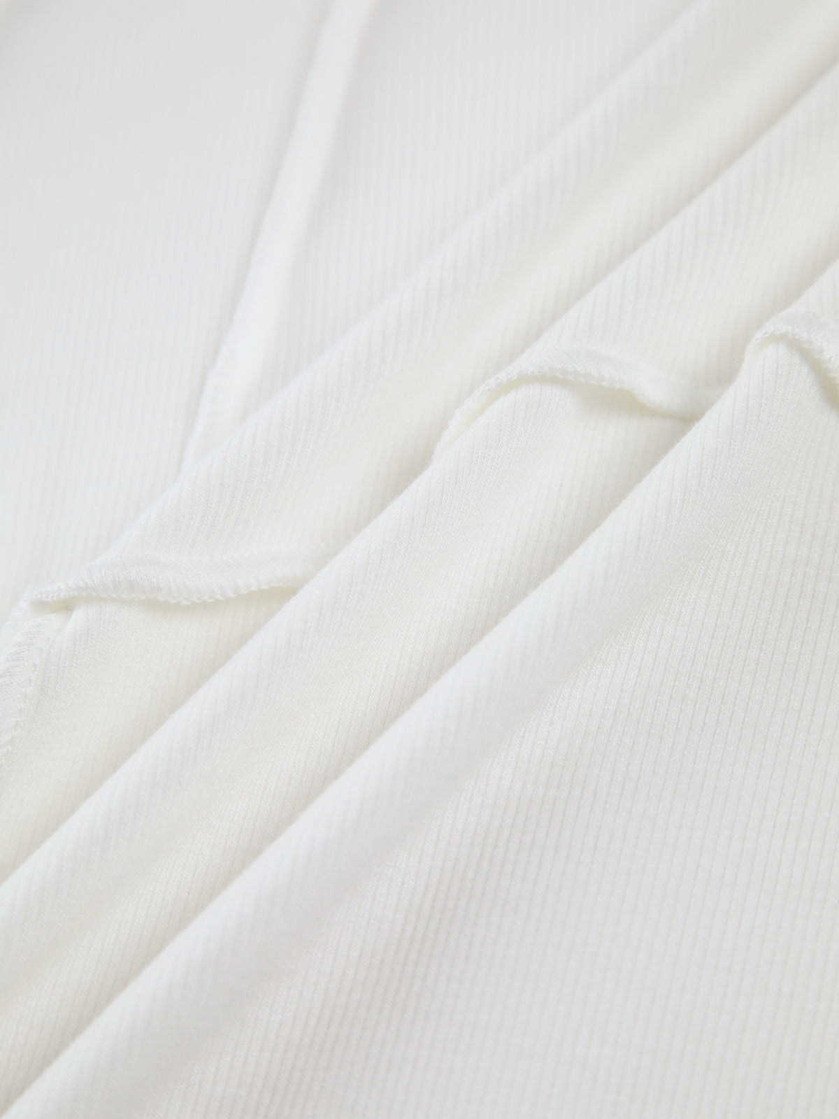 Piping Detail Ribbed Long Sleeve Top — Svelte Chic