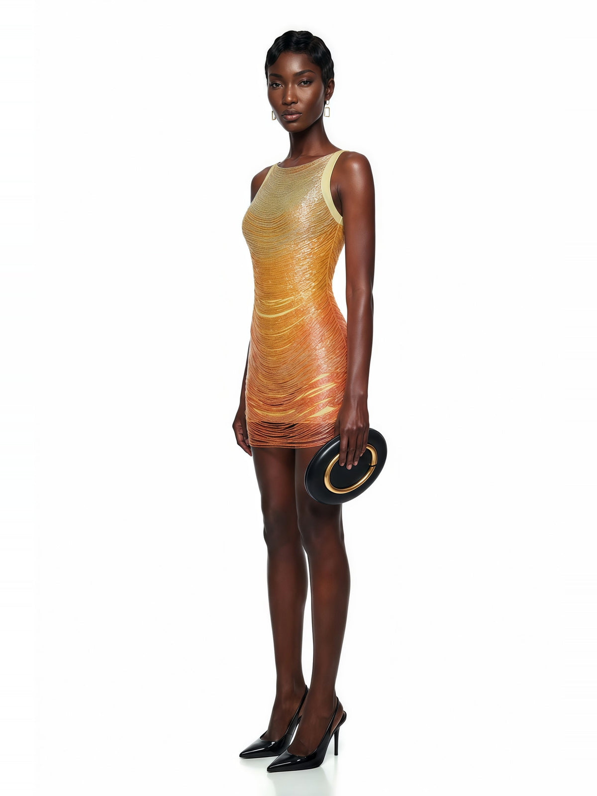 Ondine Ombre Tassel Mini Dress — Svelte Chic