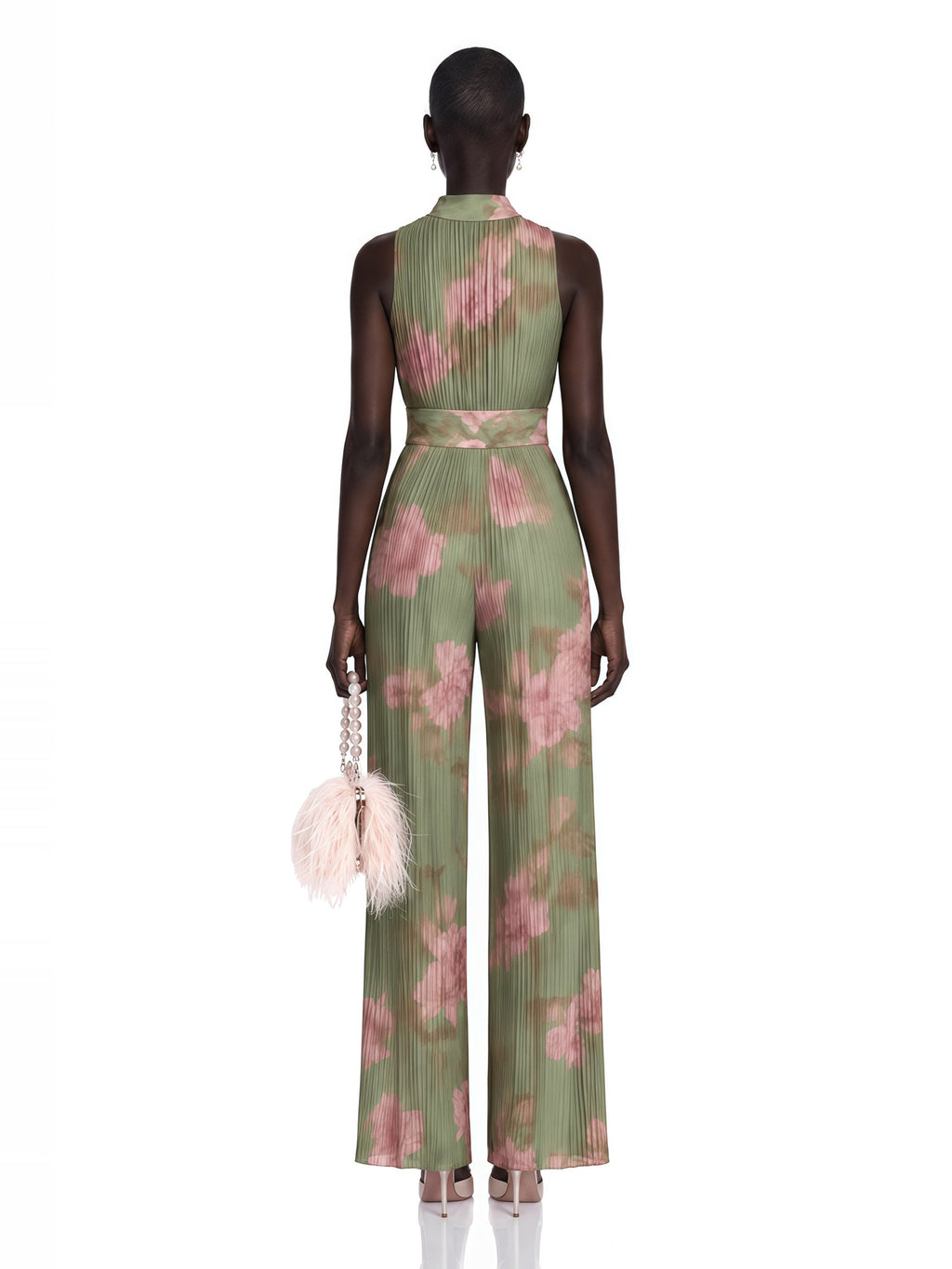 Ecem Floral High Neck Jumpsuit — Svelte Chic