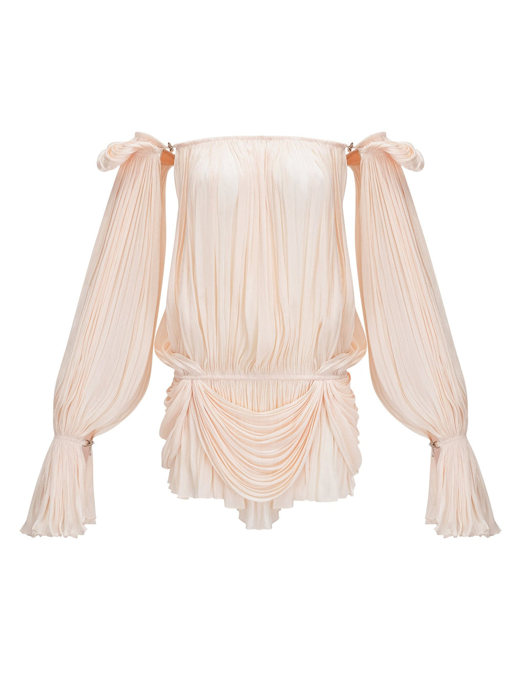 Halvard Off Shoulder Pleated Mini Dress — Svelte Chic