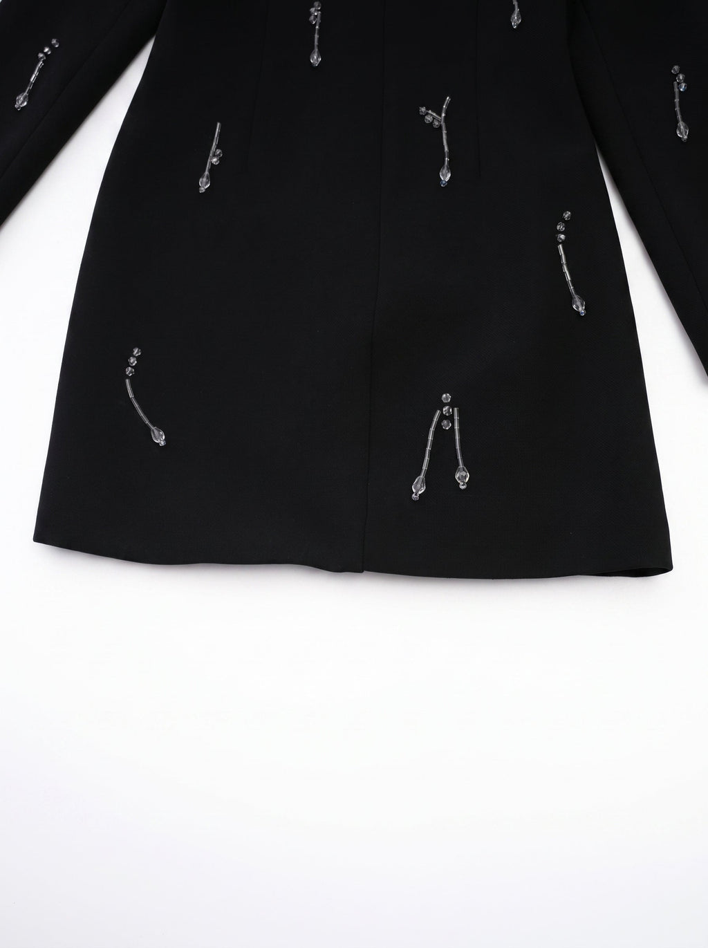 Babette Crystal Round Neck Mini Dress — Svelte Chic