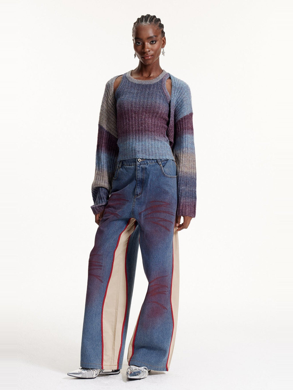 Eloy Hayley Ombre Knit Tank and Bolero Set - Blue — Svelte Chic