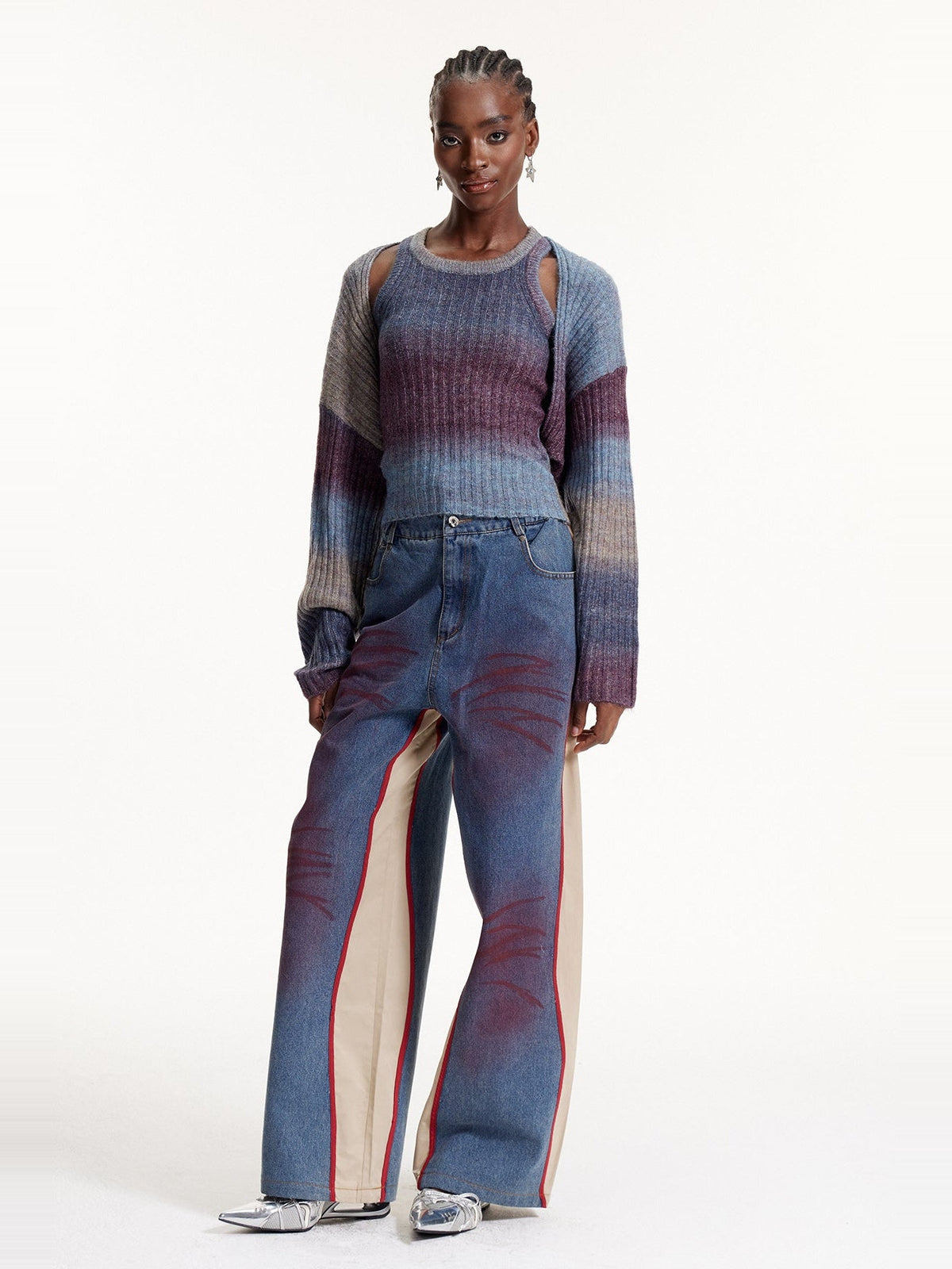Eloy Hayley Ombre Knit Tank and Bolero Set - Blue — Svelte Chic