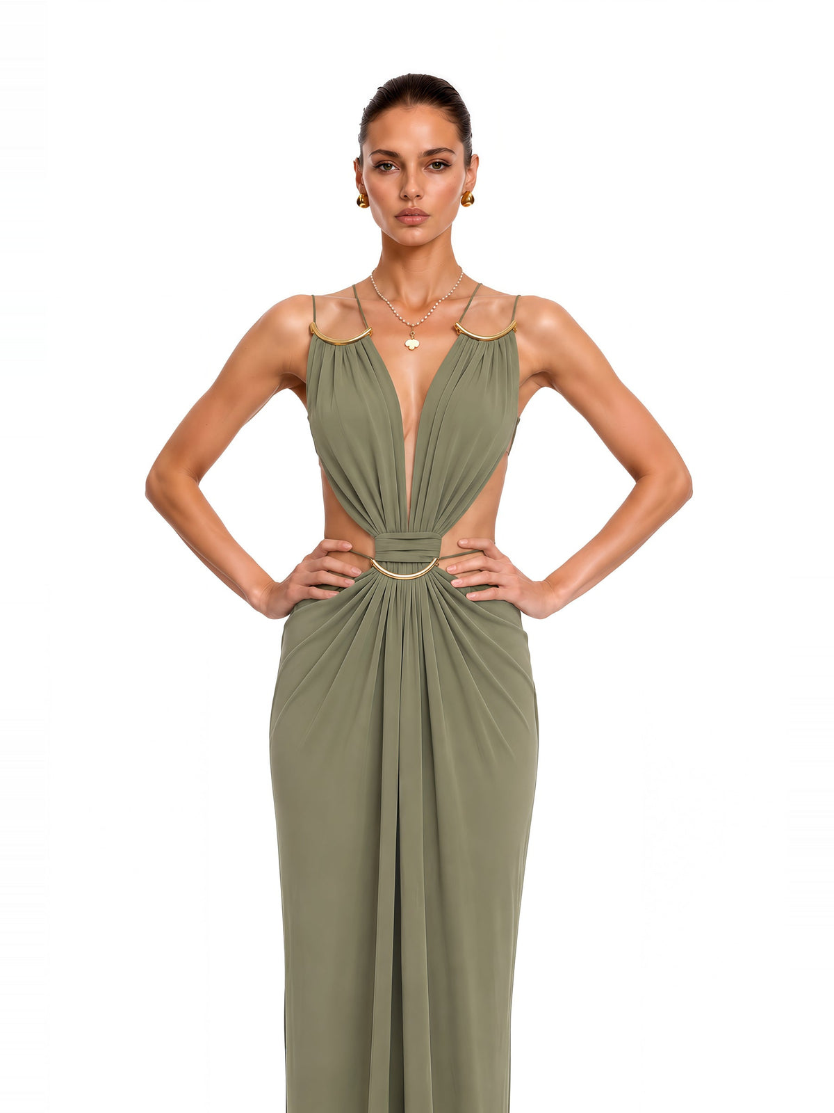 Sienna Halter Cut Out Maxi Dress — Svelte Chic