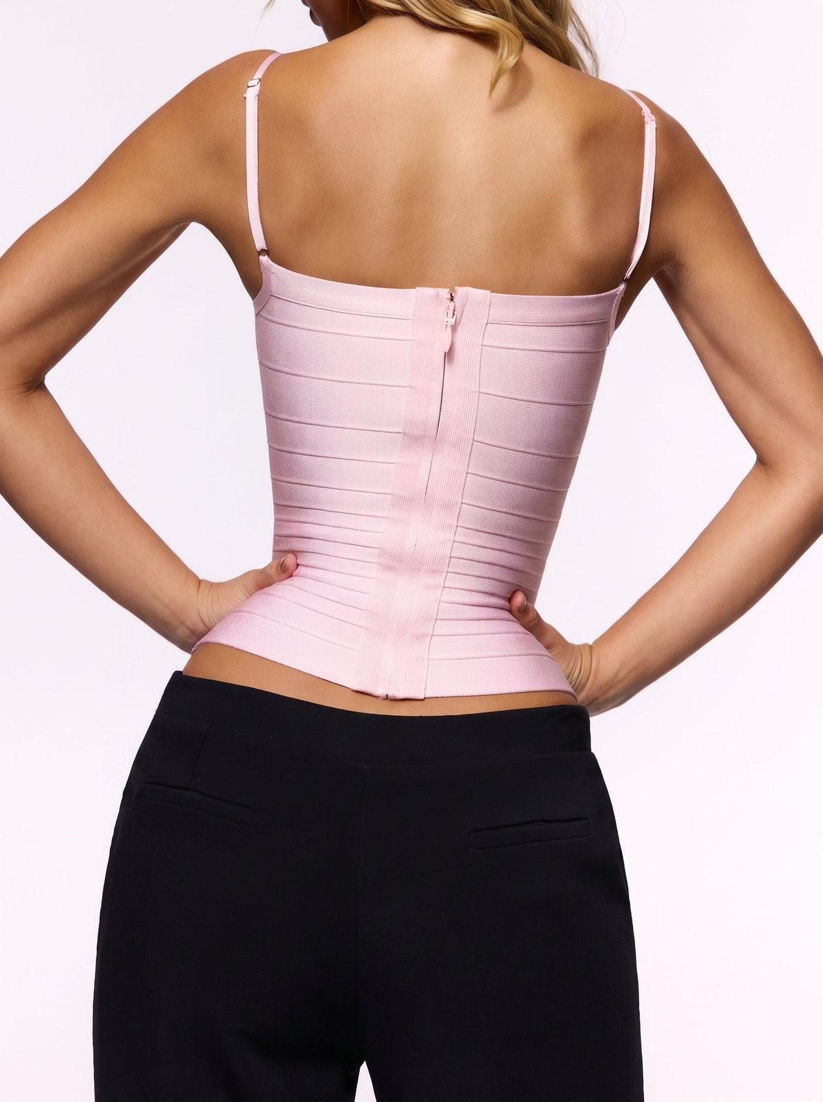 Bandage Strappy Square Neck Bustier Top — Svelte Chic