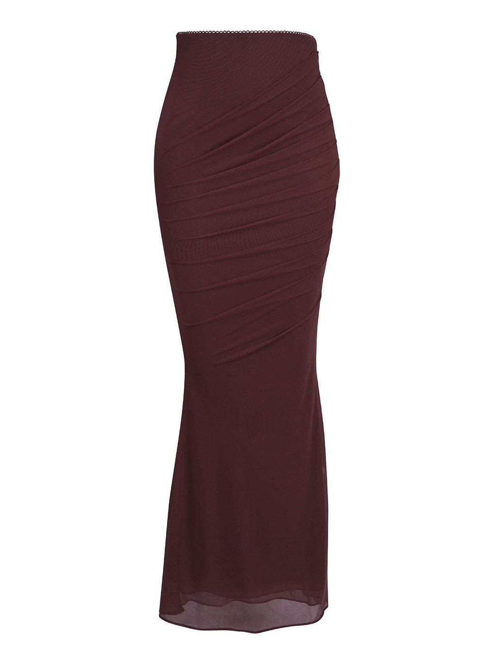 Cassidy Ruffle Hem Mesh Maxi Skirt — Svelte Chic