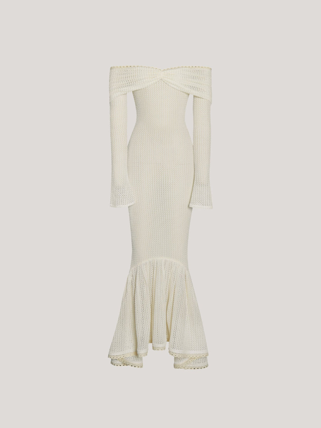 Dilwen Off Shoulder Knit Bodycon Midi Dress — Svelte Chic