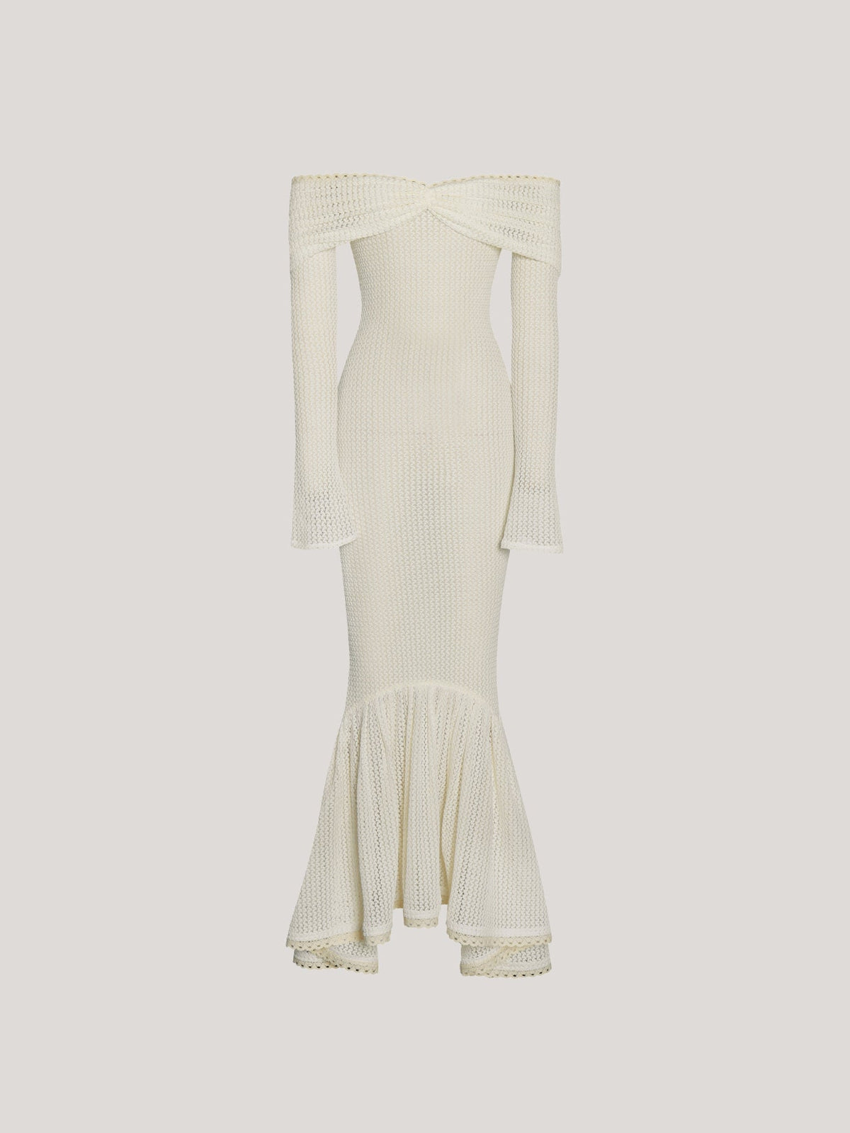 Dilwen Off Shoulder Knit Bodycon Midi Dress — Svelte Chic
