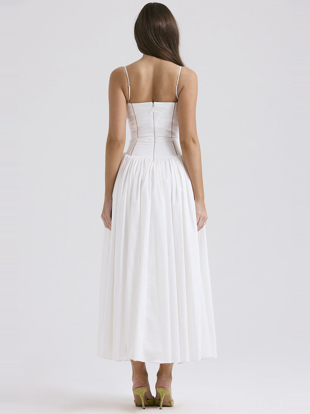 Ysabella Strappy Cotton Maxi Dress — Svelte Chic