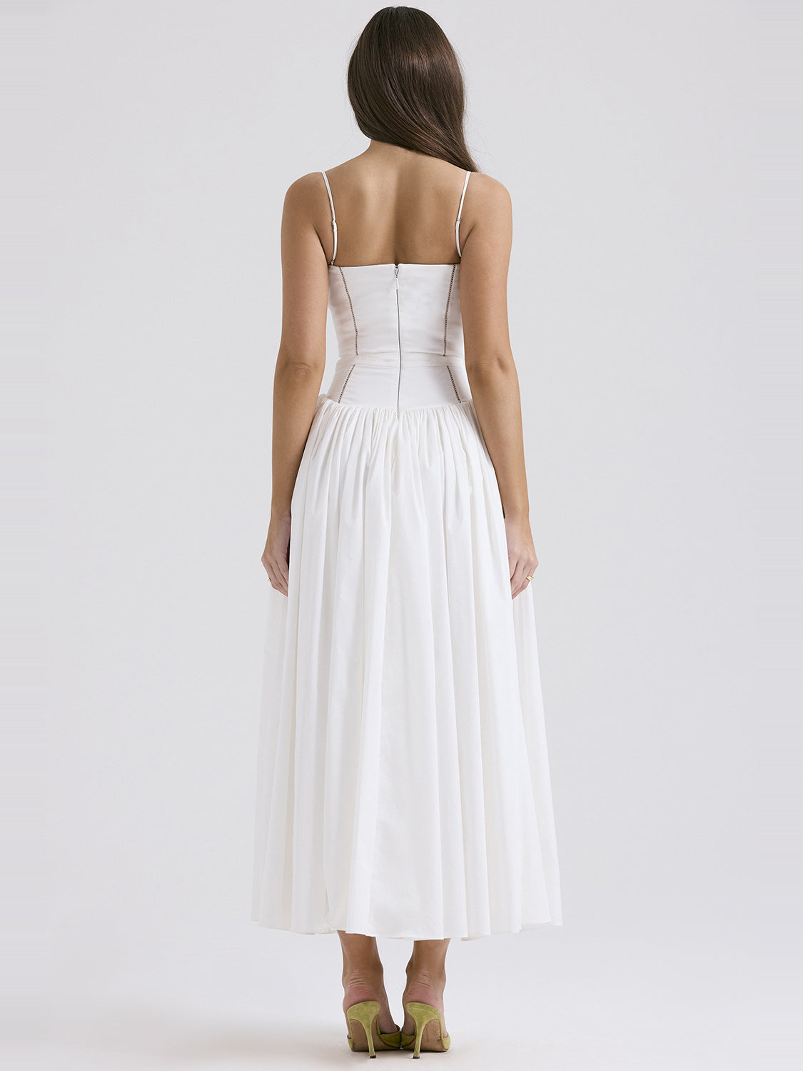 Ysabella Strappy Cotton Maxi Dress — Svelte Chic