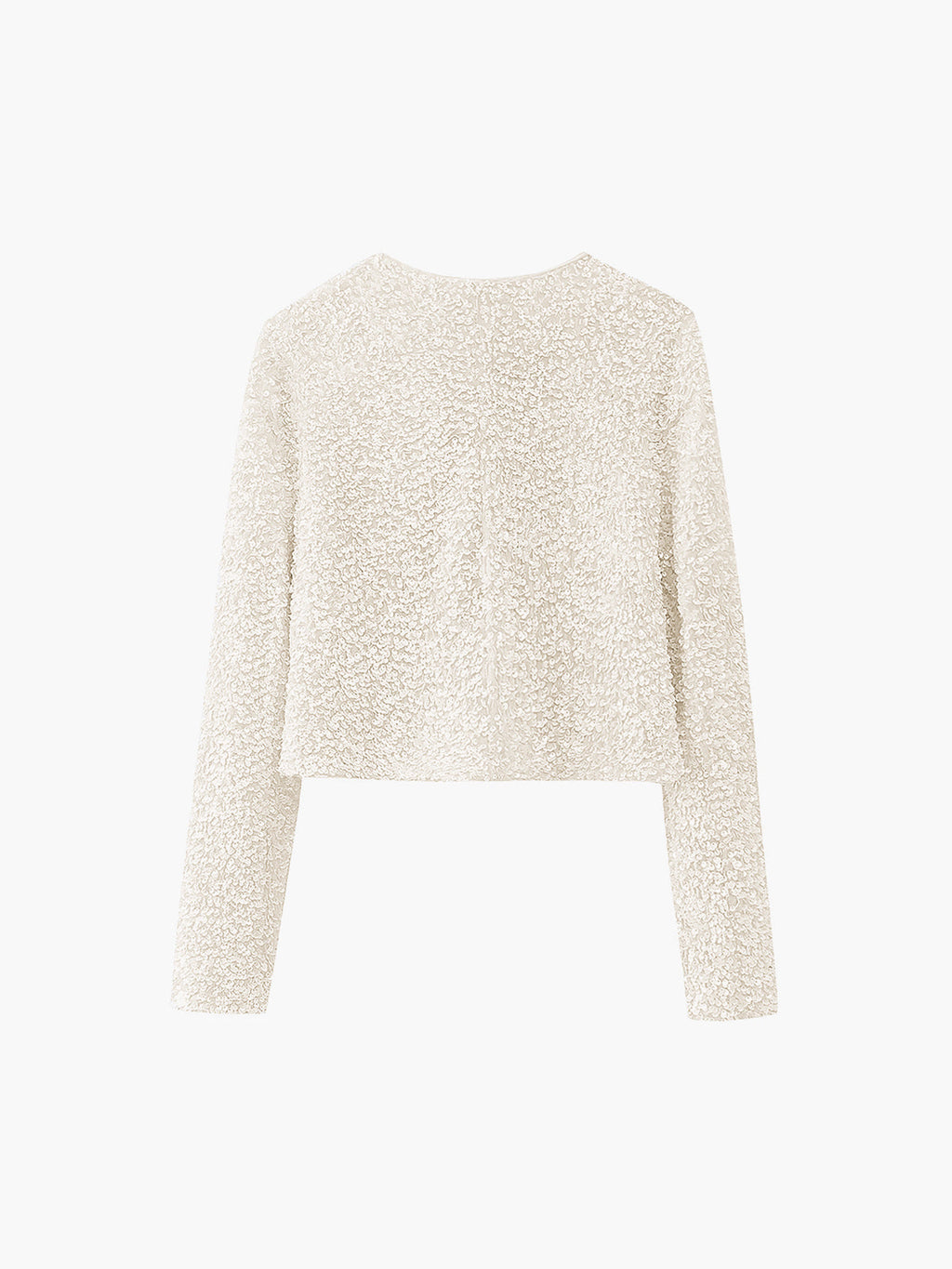 Bow-Detail Sequined Velvet Cropped Jacket — Svelte Chic
