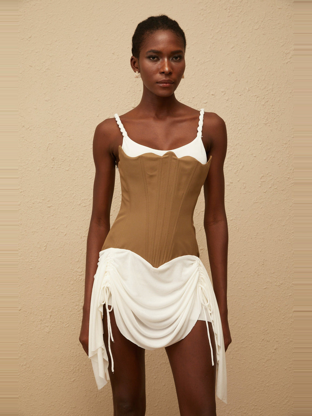 Yasmine Panel Detail Bustier Mini Dress — Svelte Chic