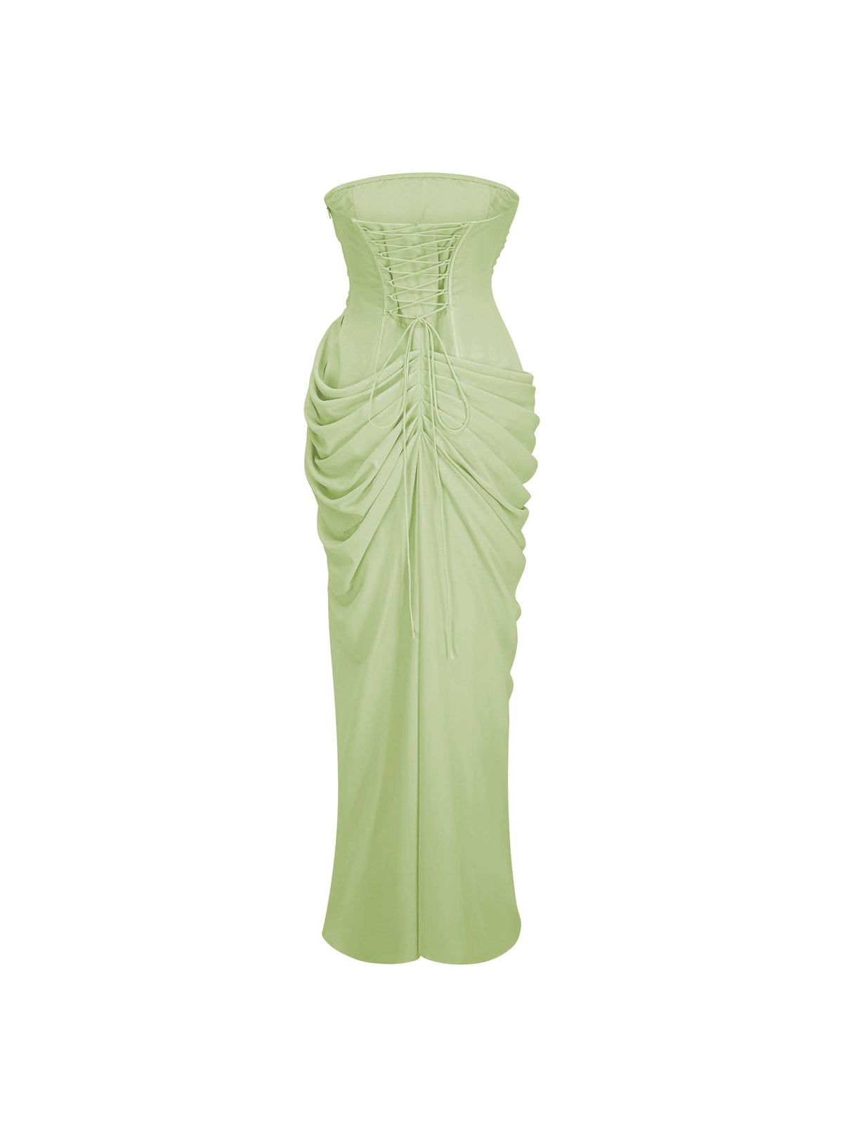 Safiya Draped Strapless Corset Maxi Dress — Svelte Chic