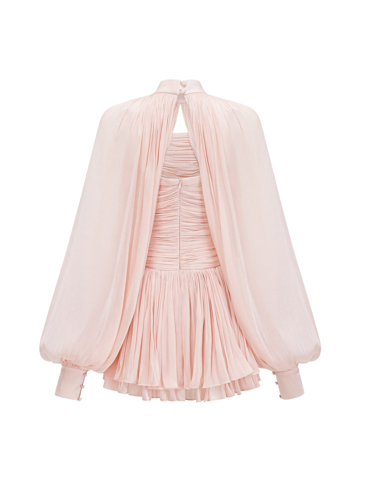 Bernice Caped Satin Mini Dress Set — Svelte Chic