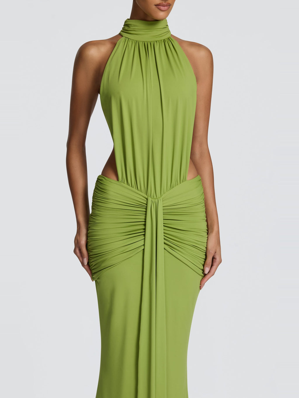 Thekla High Neck Cutout Open Back Maxi Dress — Svelte Chic