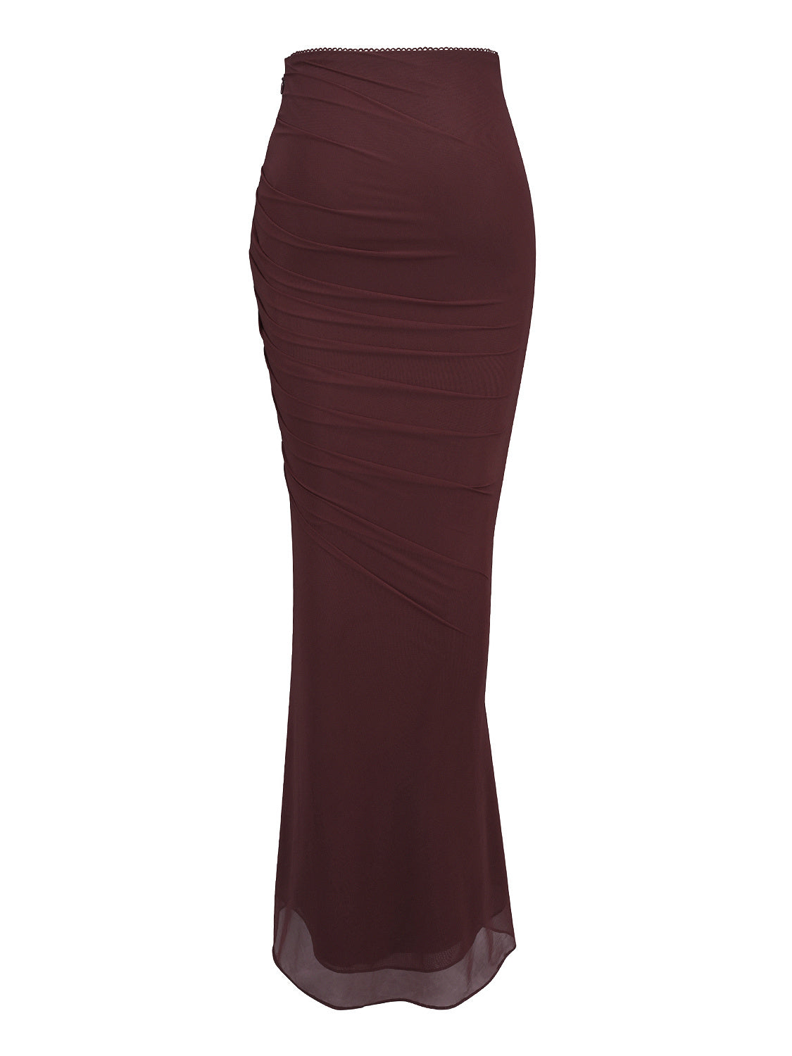 Cassidy Ruffle Hem Mesh Maxi Skirt — Svelte Chic