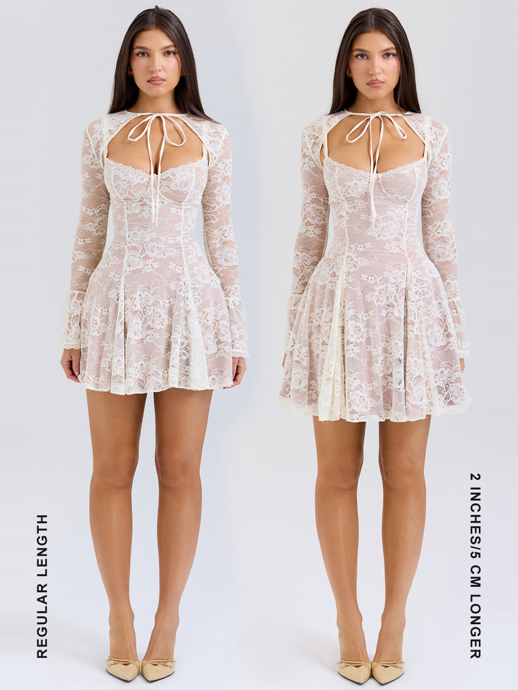 Alice Floral Lace Mini Dress — Svelte Chic