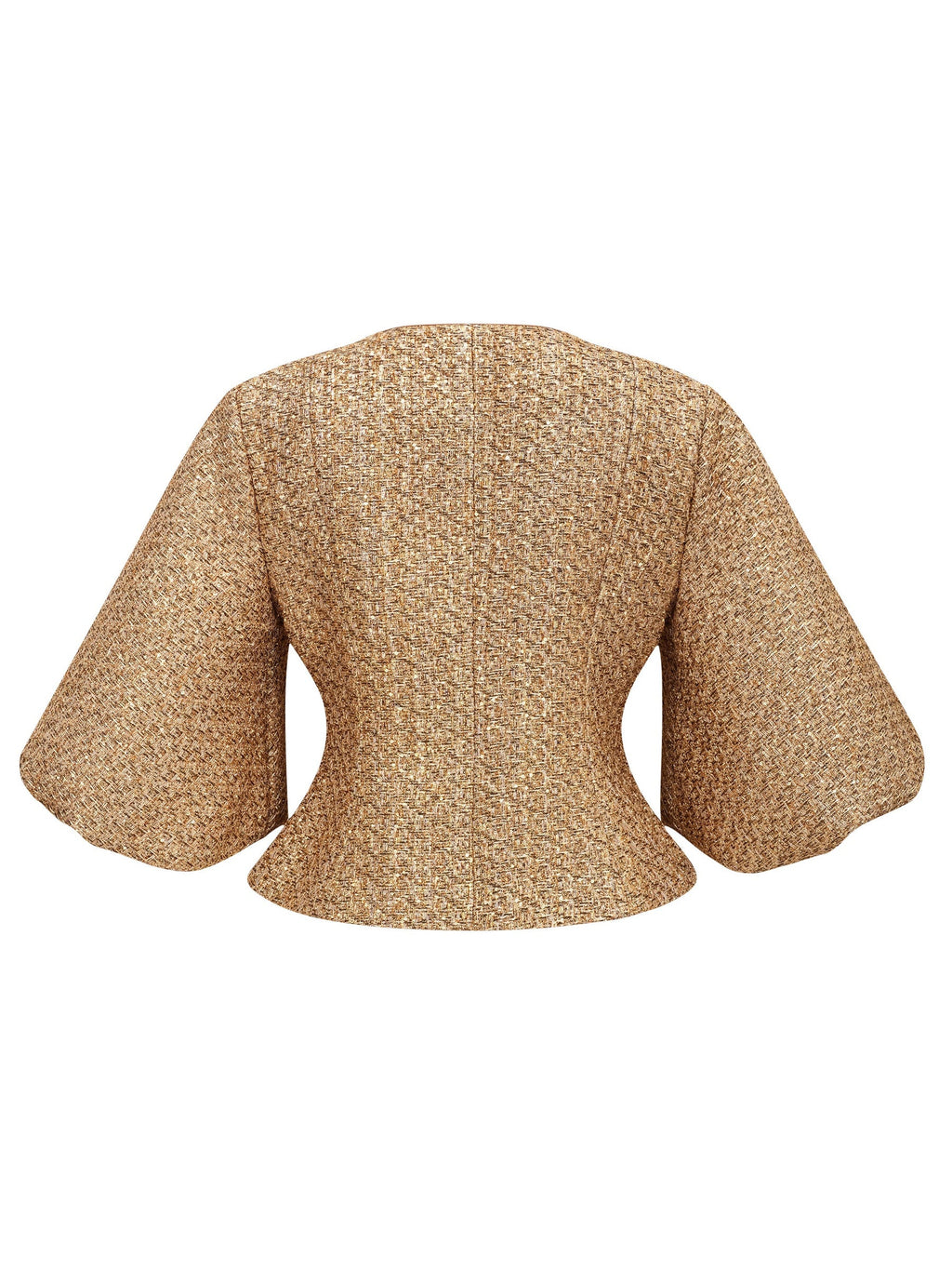 Clothilde Sequin Tweed Peplum Jacket — Svelte Chic