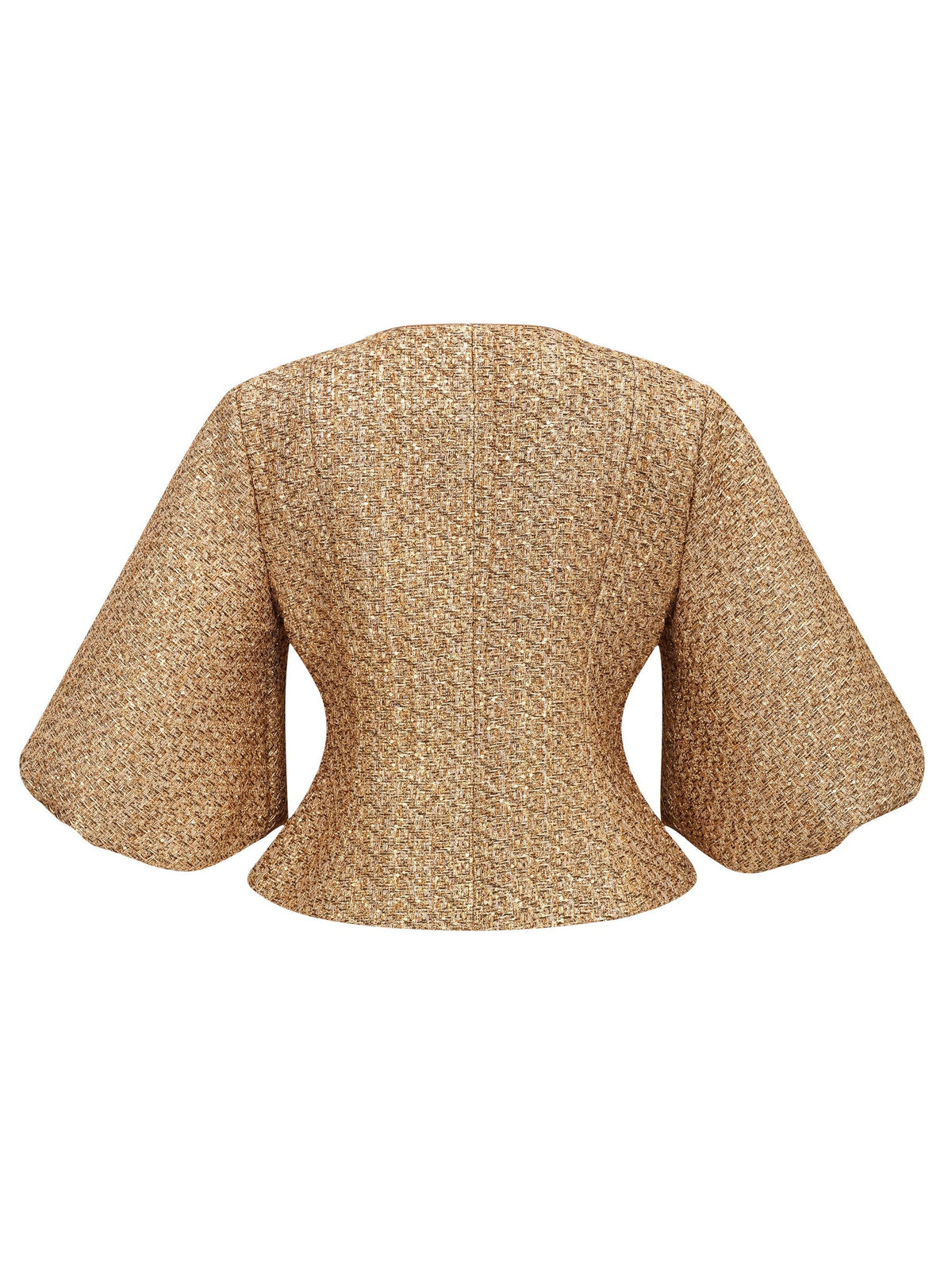 Clothilde Sequin Tweed Peplum Jacket — Svelte Chic
