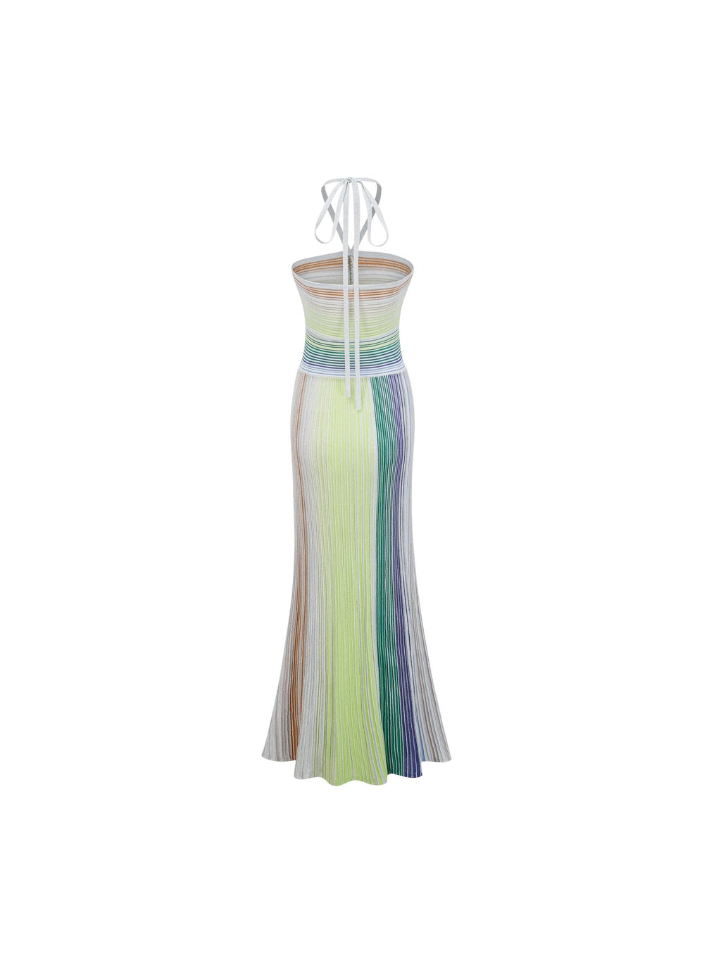 Metallic Knit Open Back Maxi Dress — Svelte Chic