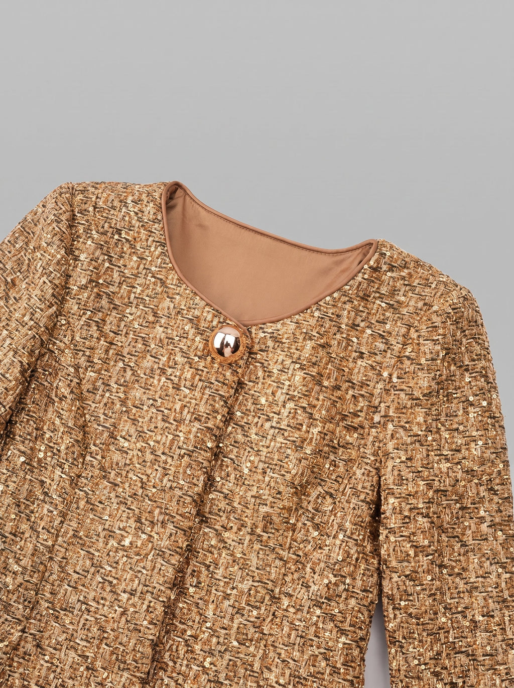Clothilde Sequin Tweed Peplum Jacket — Svelte Chic