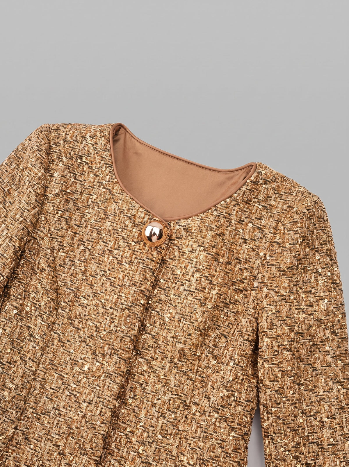 Clothilde Sequin Tweed Peplum Jacket — Svelte Chic