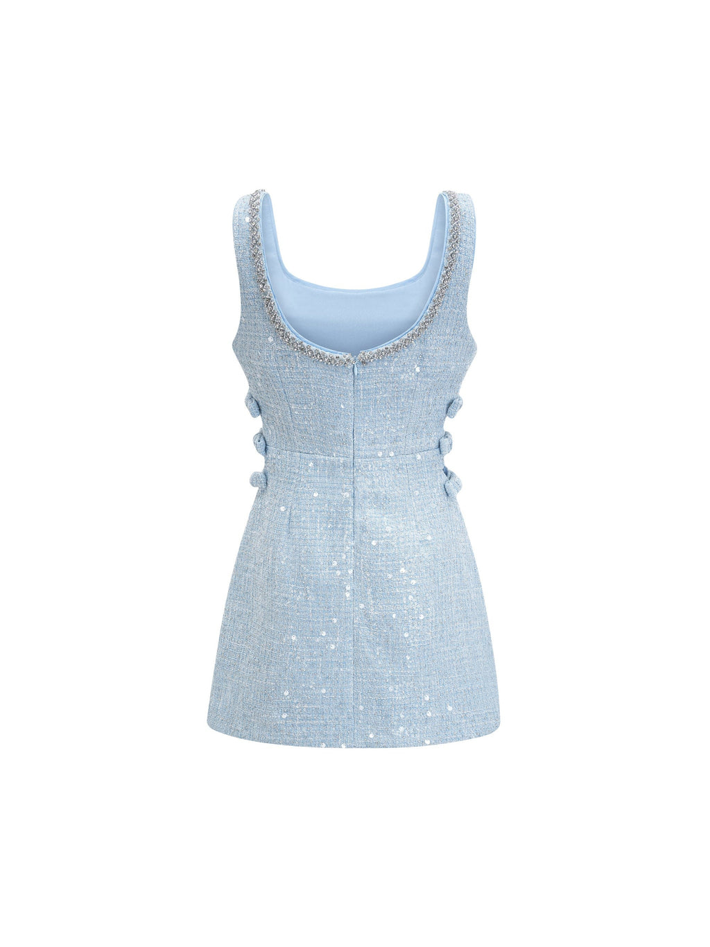 Manon Sequin Tweed Mini Dress — Svelte Chic