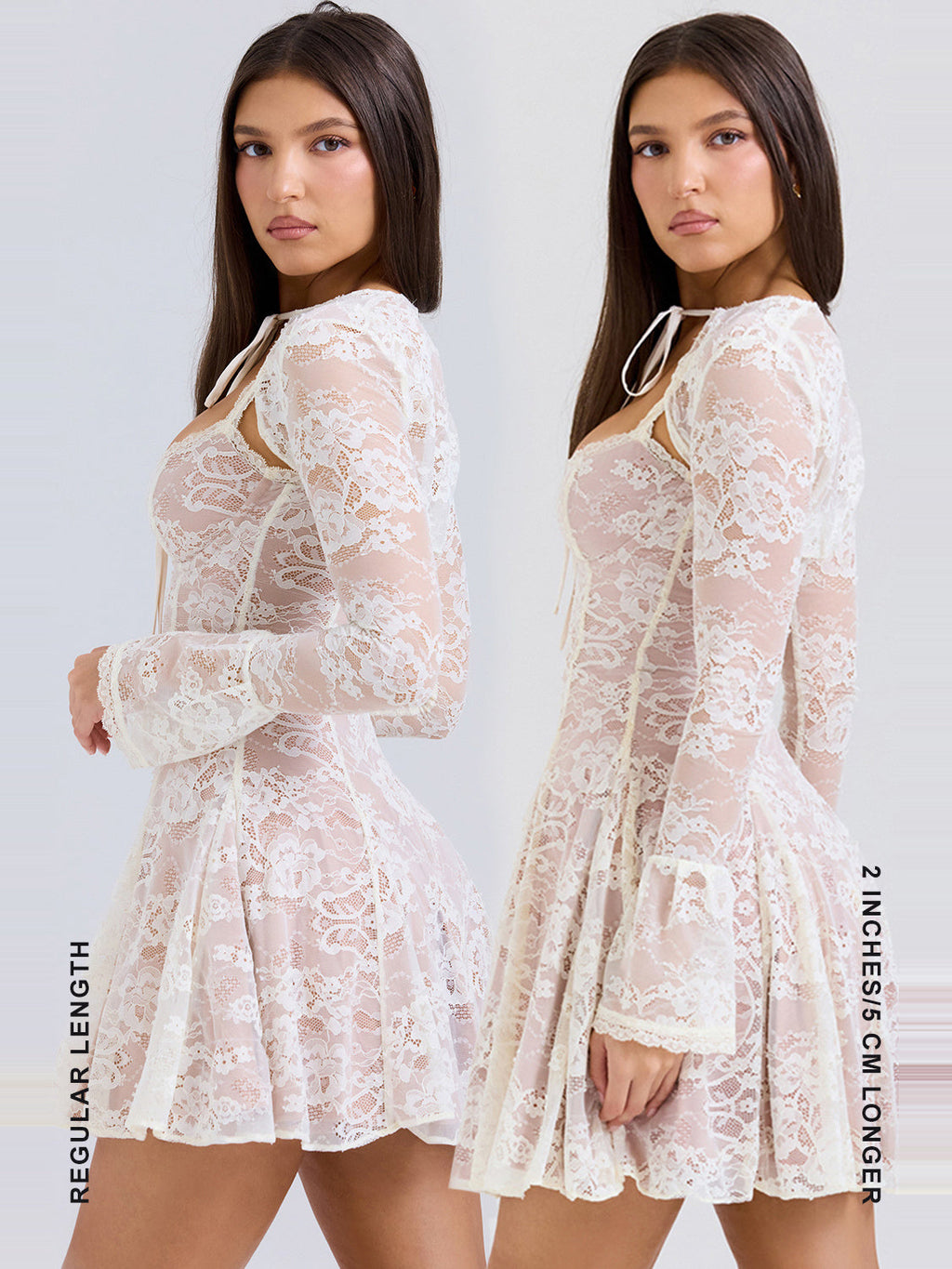Alice Floral Lace Mini Dress — Svelte Chic