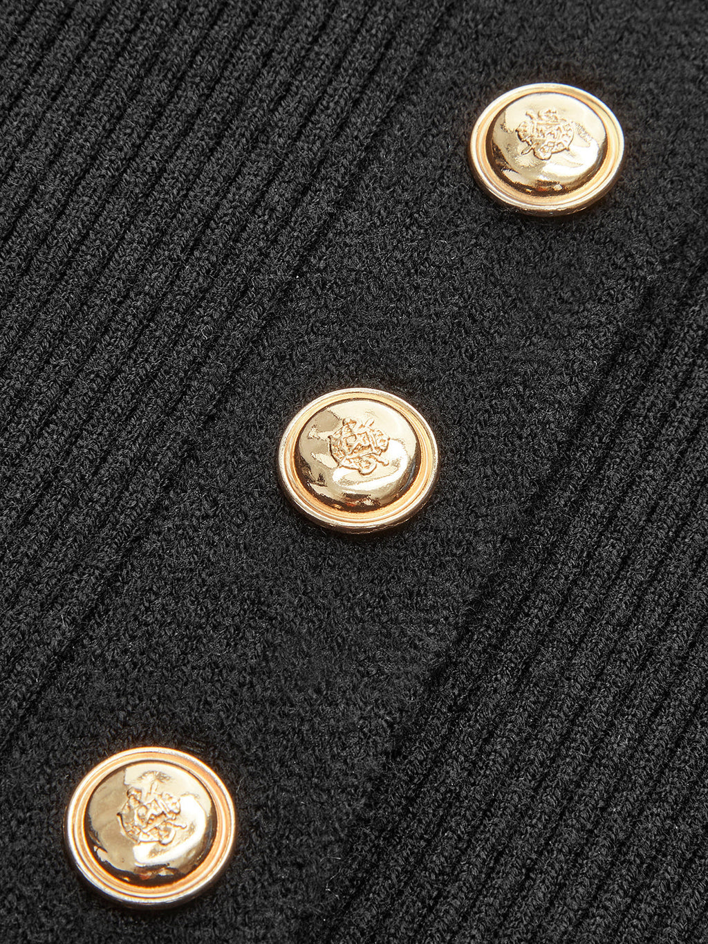 Button Down Ribbed Slim Knit Top — Svelte Chic