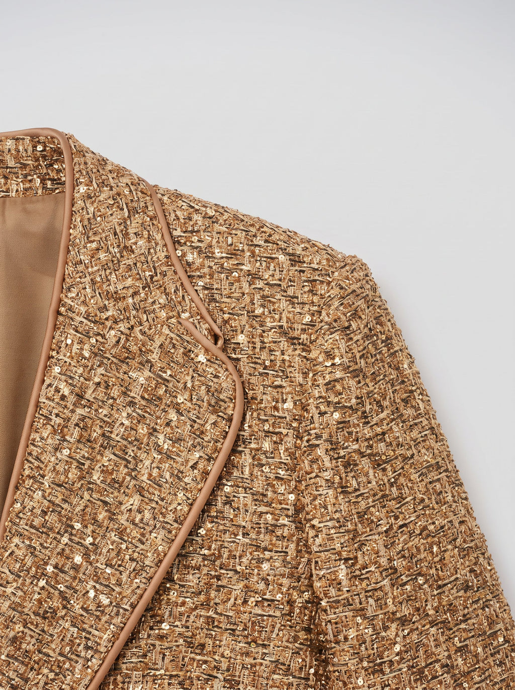 Clothilde Sequin Tweed Peplum Jacket — Svelte Chic
