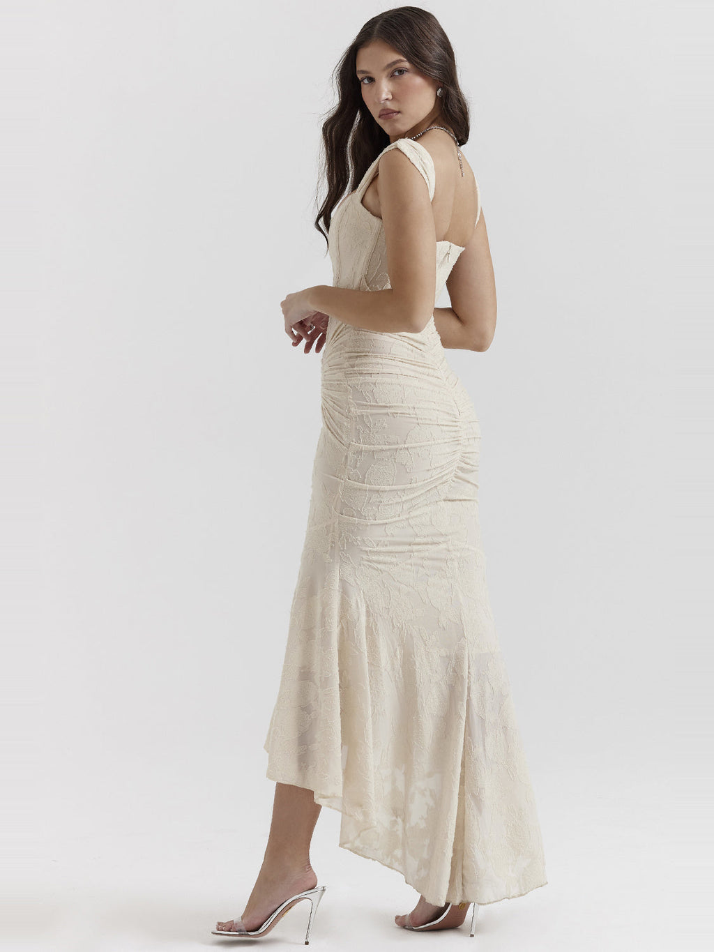 Cesca Floral Corset Maxi Dress — Svelte Chic