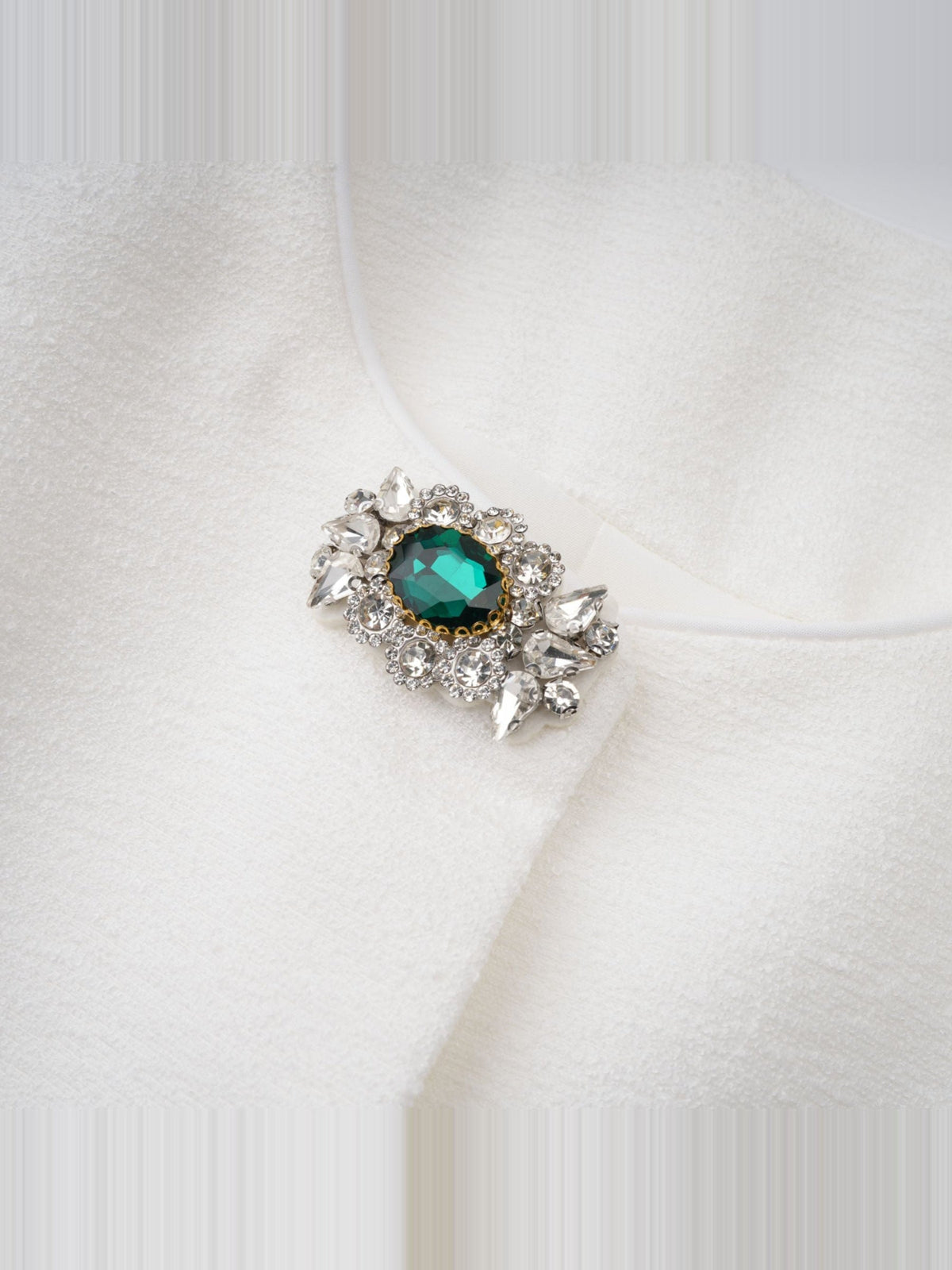 Berenice Puff Sleeve Crystal Peplum Jacket — Svelte Chic