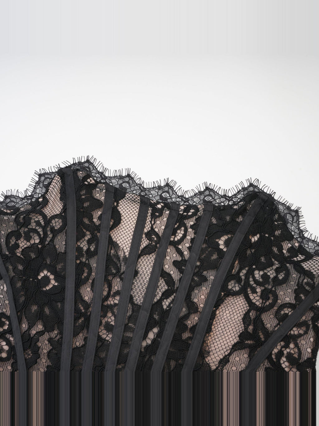 Kylitha Lace Bow-Detail Strapless Mini Dress - Black — Svelte Chic